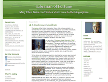 Tablet Screenshot of librarianoffortune.com